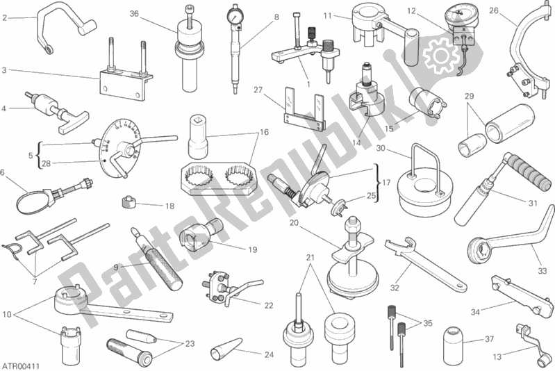 All parts for the Workshop Service Tools, Engine of the Ducati Monster 821 Stealth Thailand 2019 All parts for the Workshop Service Tools, Engine of the Ducati Monster 821 Stealth Thailand 2019